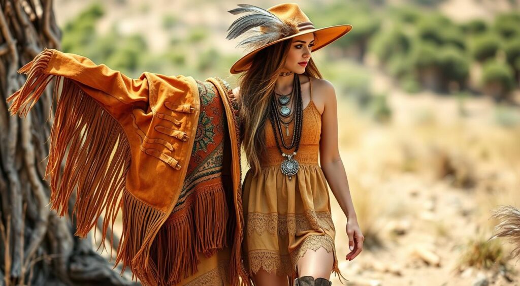 Boho-Chic-fashion-trends-with-suede-elements-1024x563 10 Fashion Trends Everyone Will Be Wearing in 2025 Fashion 