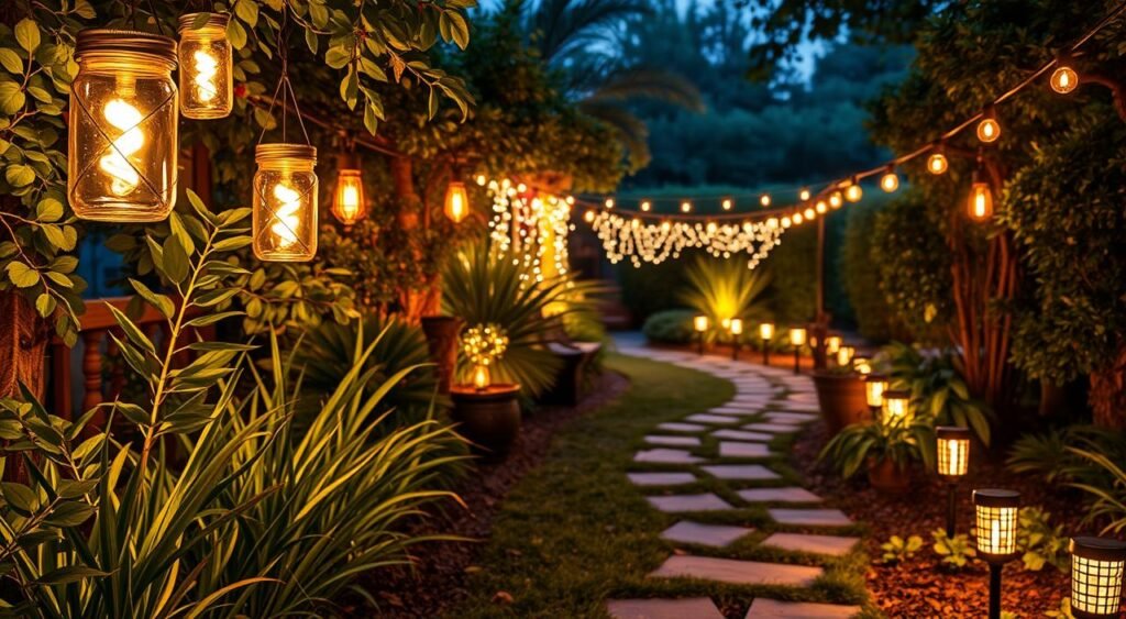 budget-friendly DIY garden lighting projects
