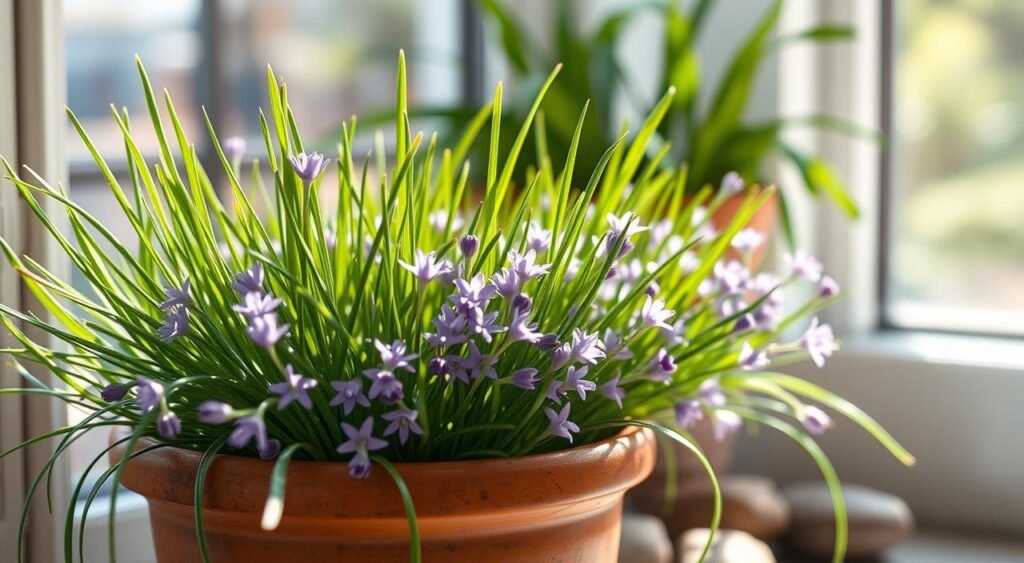 chives indoor herb gardening