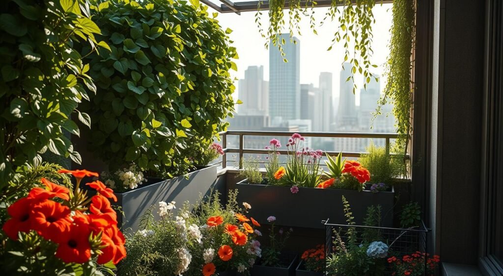 compact vertical garden enriching urban balcony compact vertical garden enriching urban balcony