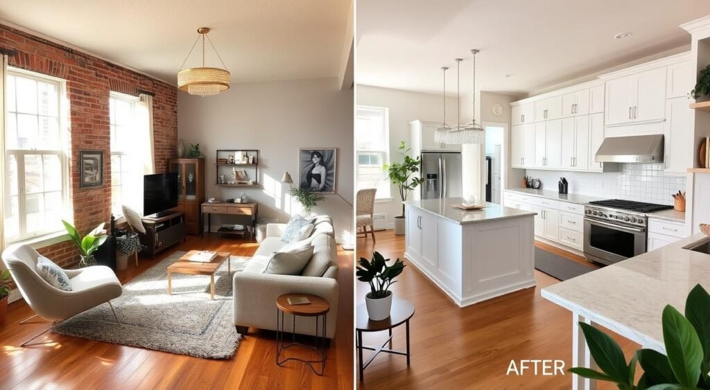 home renovation before and after
