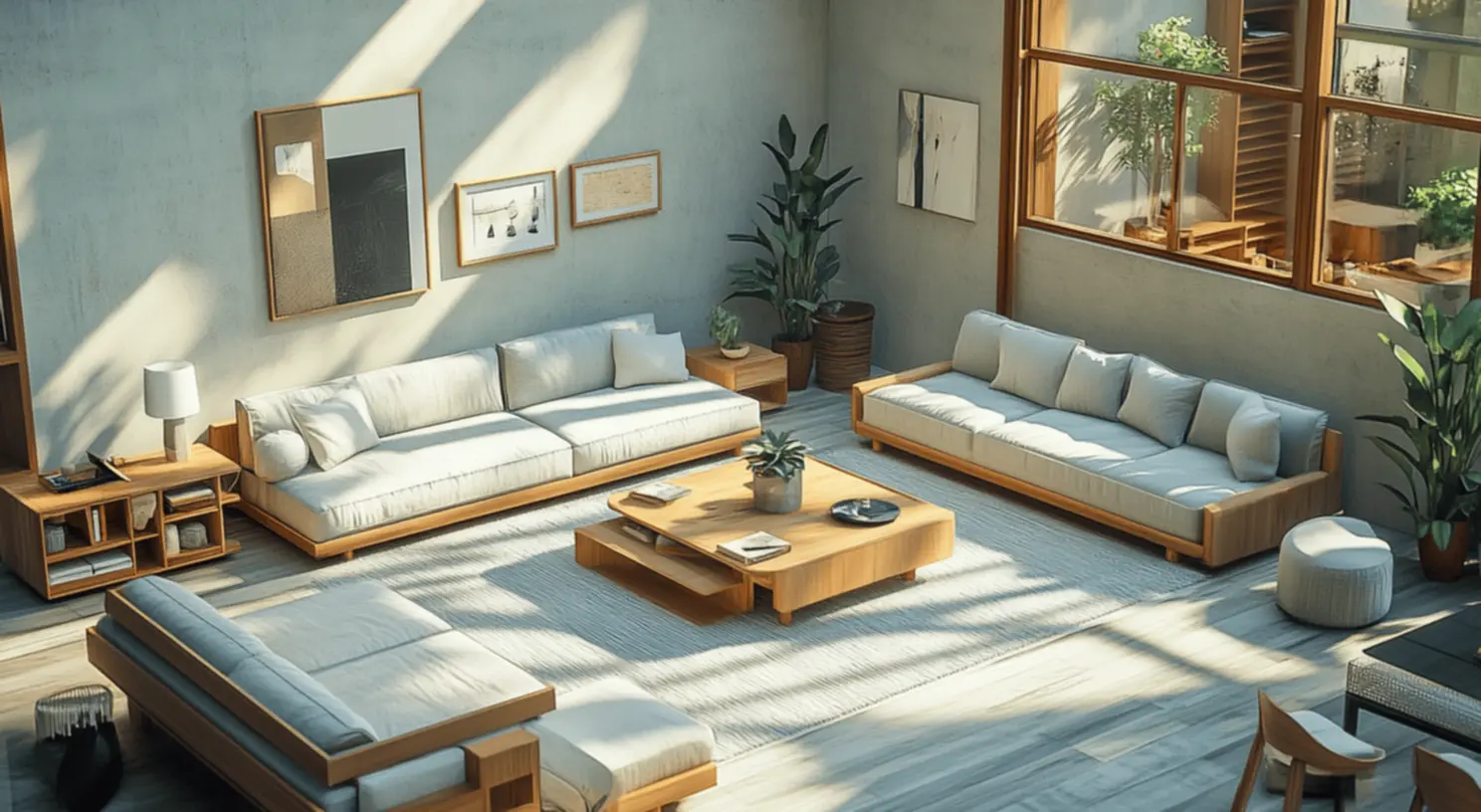 Open concept living space