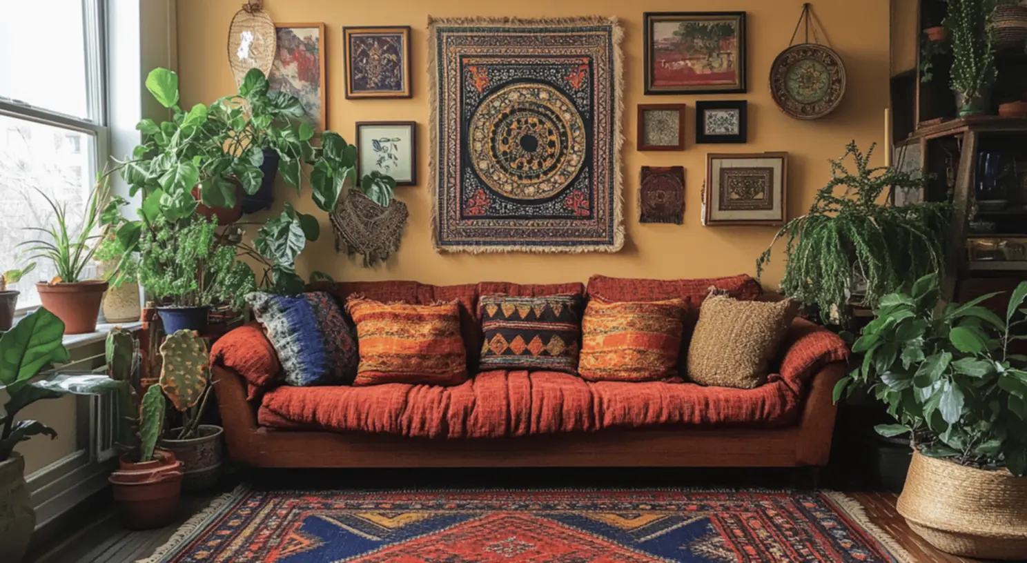 Colorful terrazzo flooring