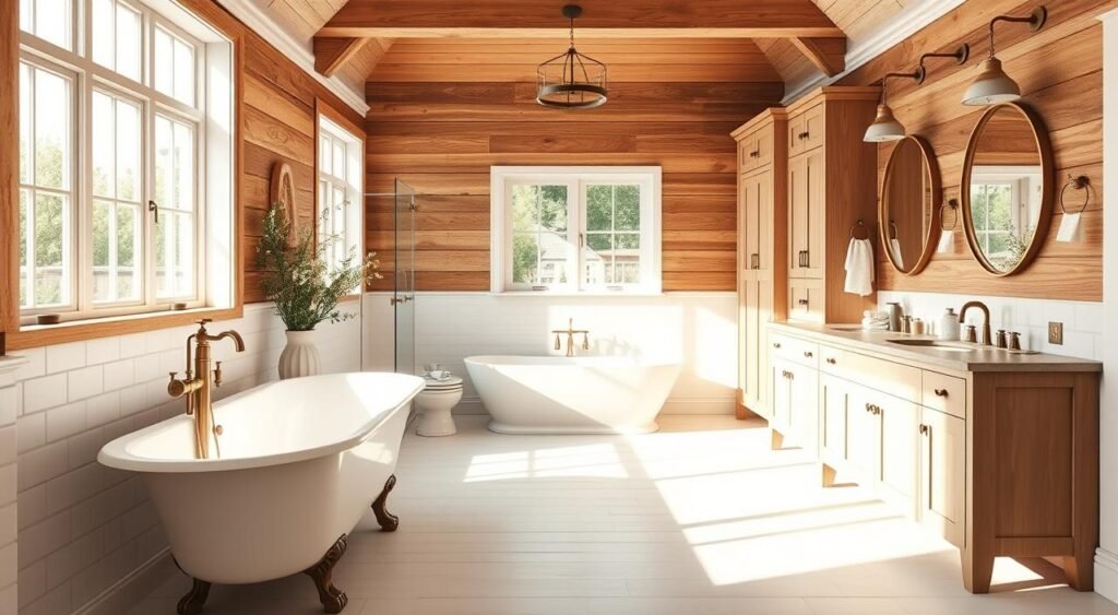 modern farmhouse bathroom design