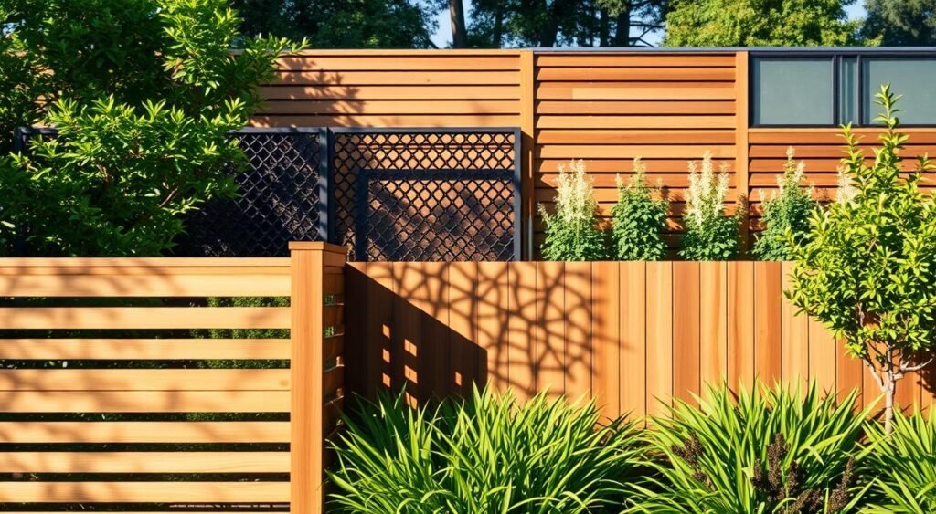 modern garden fence ideas