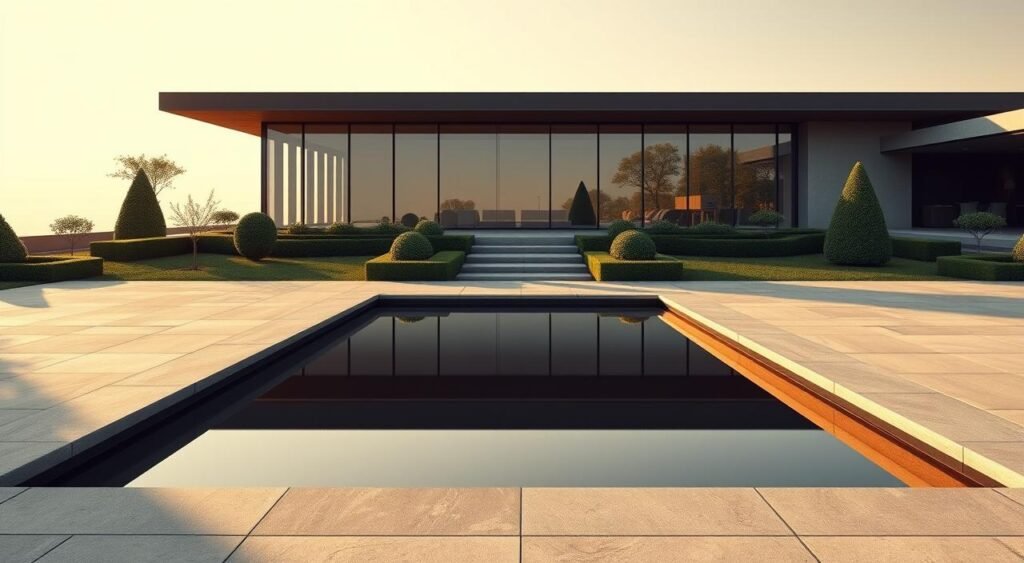 modern landscape design clean lines