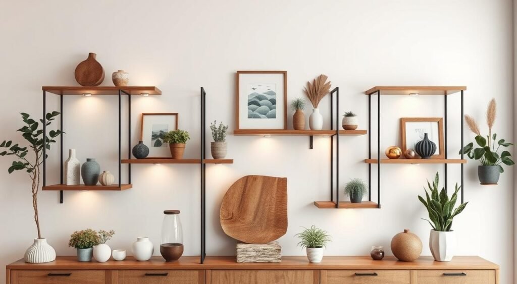 open shelf styling