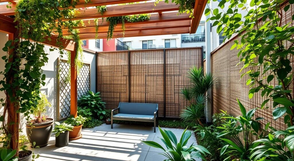 privacy solutions for small outdoor space design