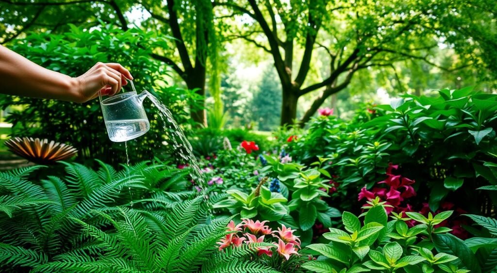 shade plants watering tips