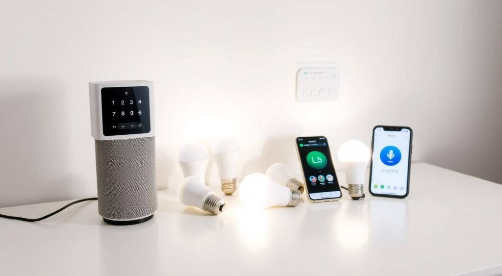 voice controlled lighting system components