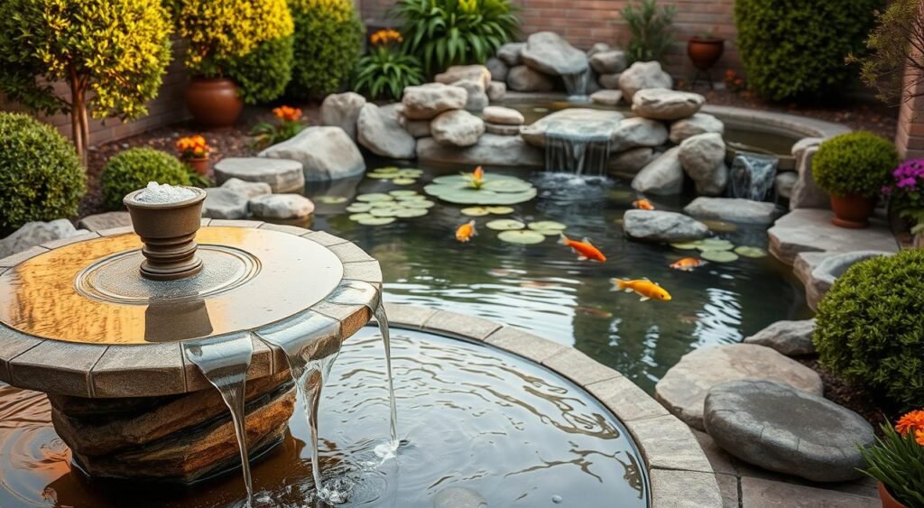 water features small backyard landscaping ideas