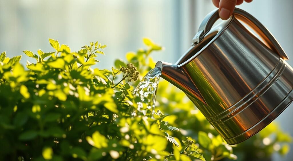 watering guide for homegrown herbs
