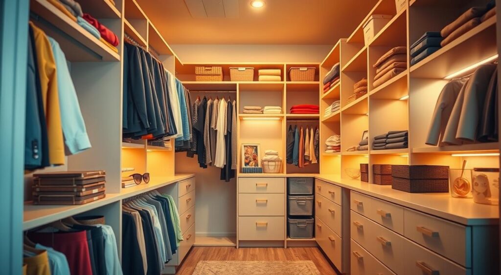Closet organization for upkeep Closet organization for upkeep