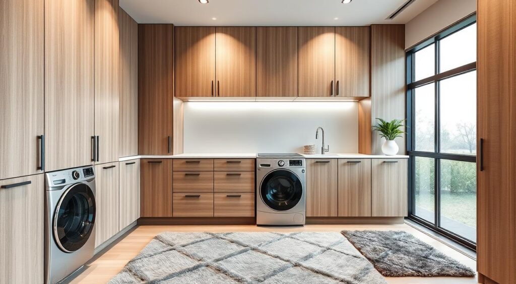 Conceal laundry appliances Conceal laundry appliances