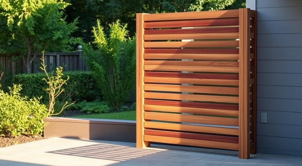 DIY wood privacy screen DIY wood privacy screen