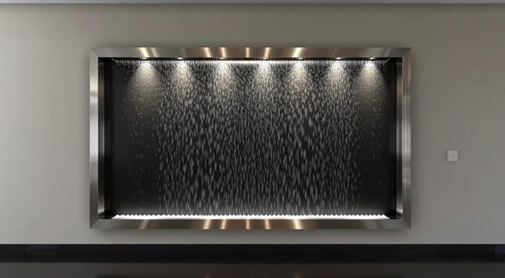 Wall mounted water feature Wall mounted water feature