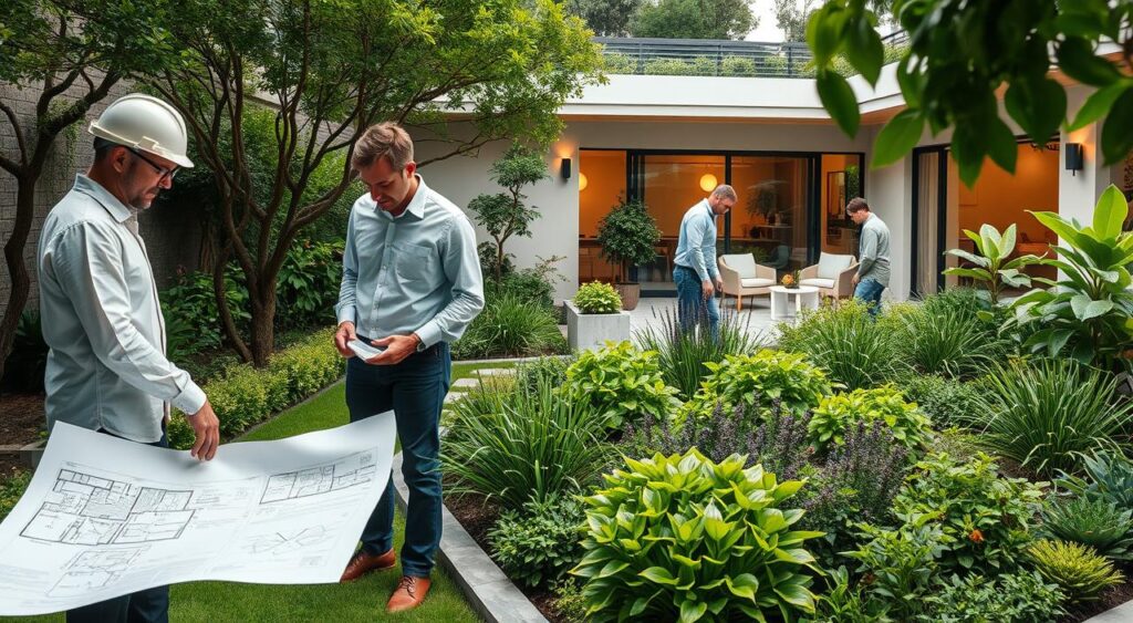landscaping professionals working with designers landscaping professionals working with designers