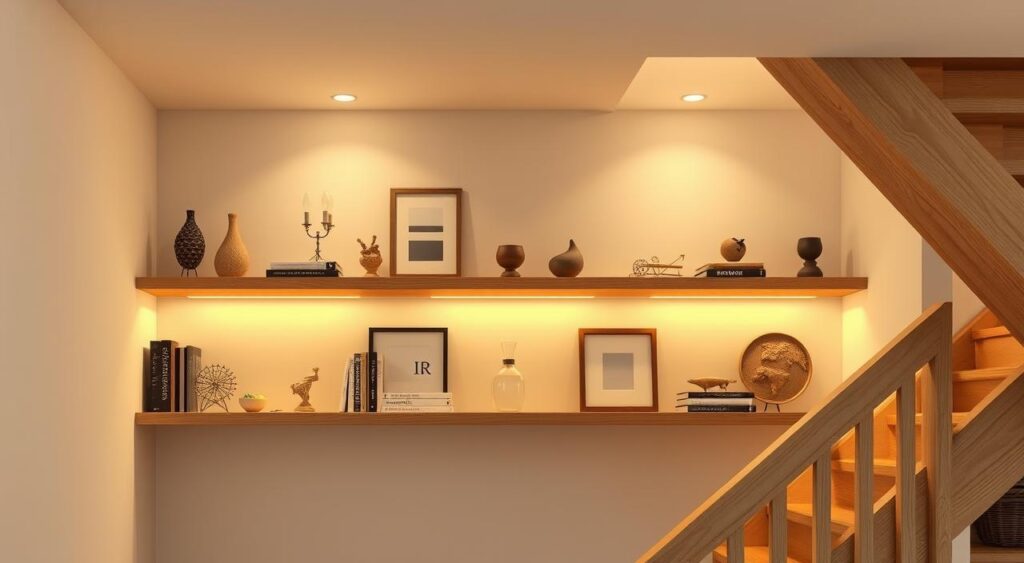 open shelving solutions under stairs open shelving solutions under stairs