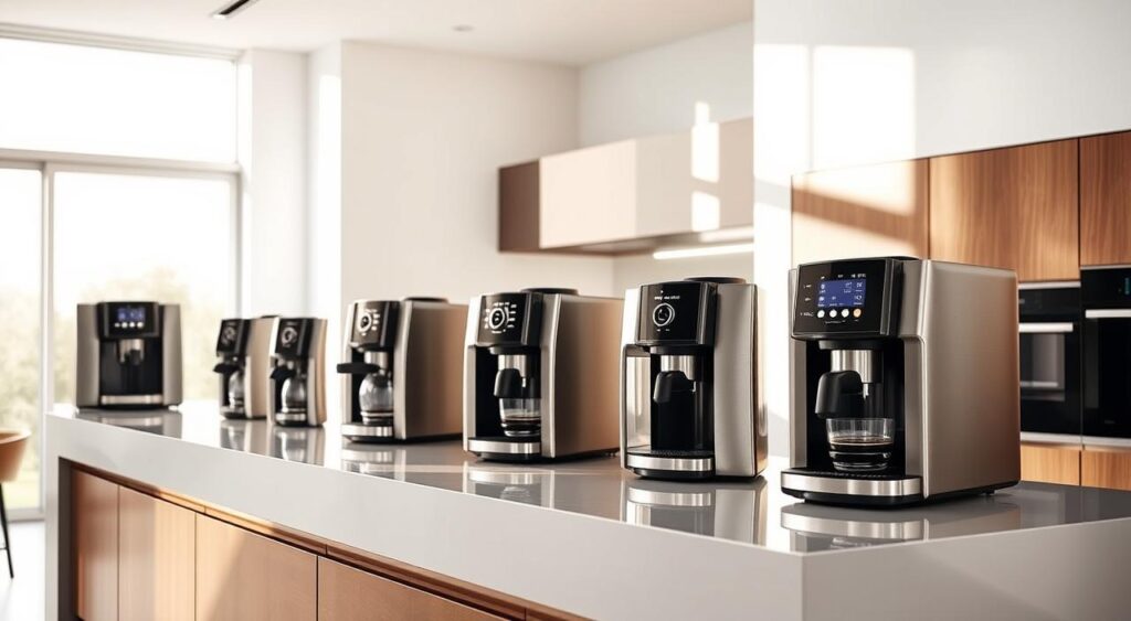 smart coffee makers in a modern kitchen smart coffee makers in a modern kitchen