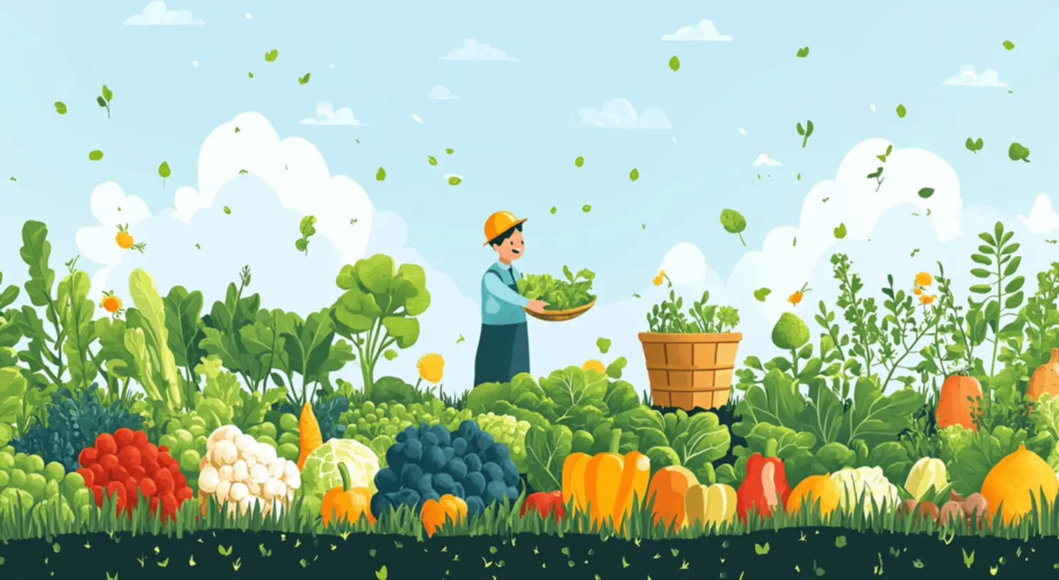 Healthy plant-based meal preparation